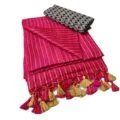 Semi Tussar Silk Sarees | Soft Silk with Stripes & Dobby Woven Blouse