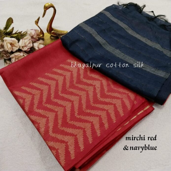 Kota Pure Silk Saree in two color with pot