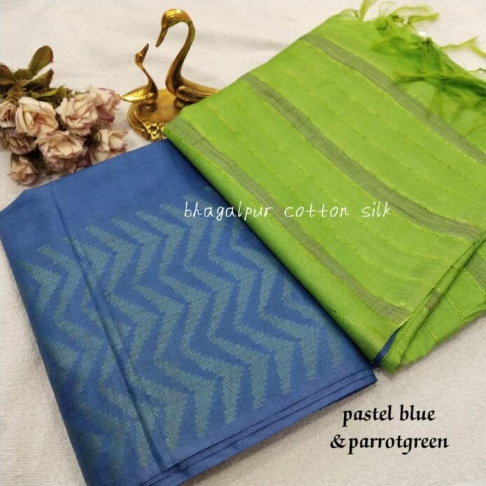 Kota Pure Silk Saree in two color with pot