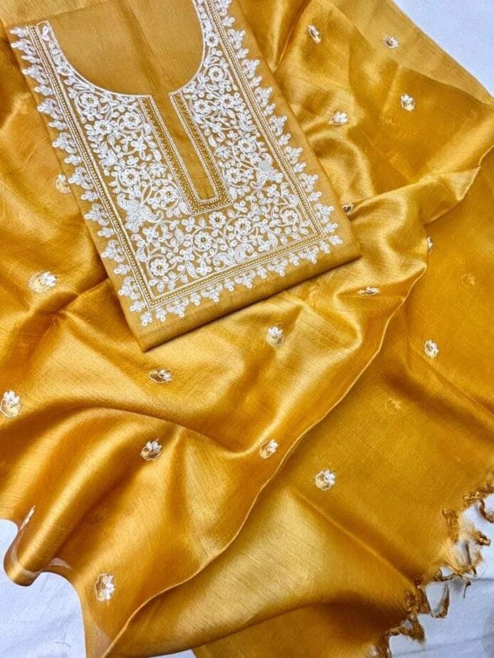 Handloom Silk Dress Material