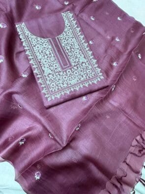Handloom Silk Dress Material