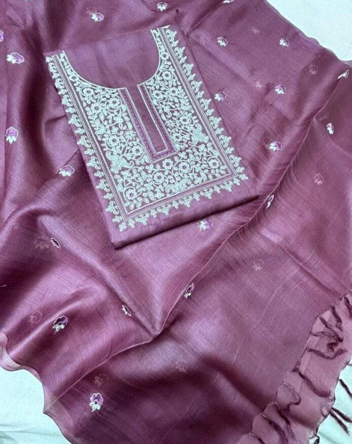 Handloom Silk Dress Material