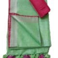 pure cotton linen sarees with blouse