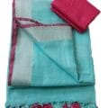 pure cotton linen sarees with blouse