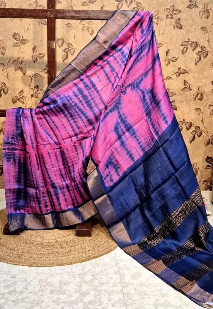 Soft Silk Bandhani Shibori Sarees Online