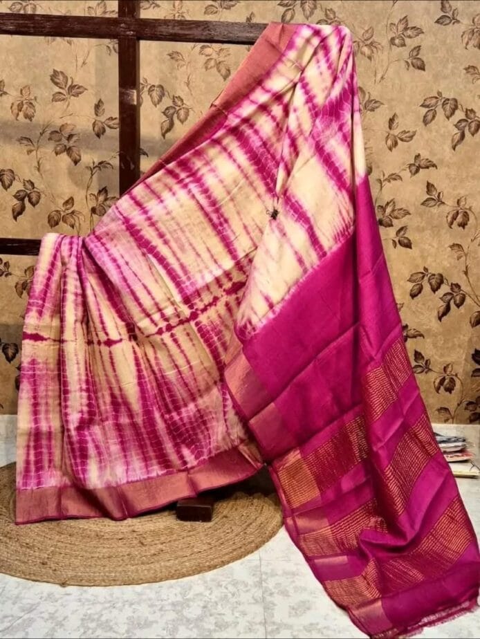 Soft Silk Bandhani Shibori Sarees Online