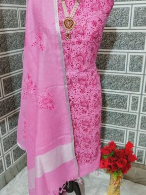 Embroidered Salwar Kameez Material with Pot and dummy