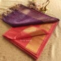 Pure kota silk saree with sequin pallu