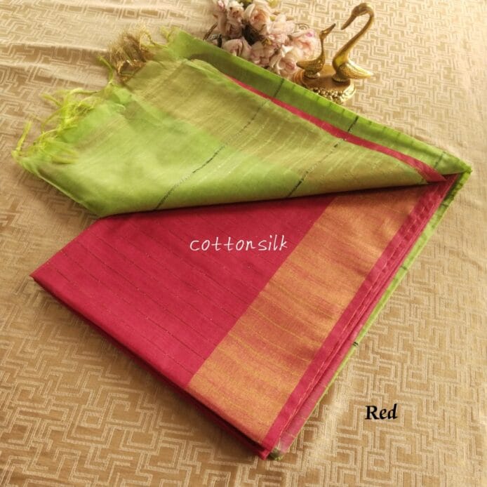 Pure kota silk saree with sequin pallu