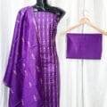 Unstitched Handloom Cotton Silk Dress Material for Women