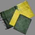 Semi Silk Dress Material Online Shopping on the floor in this picture