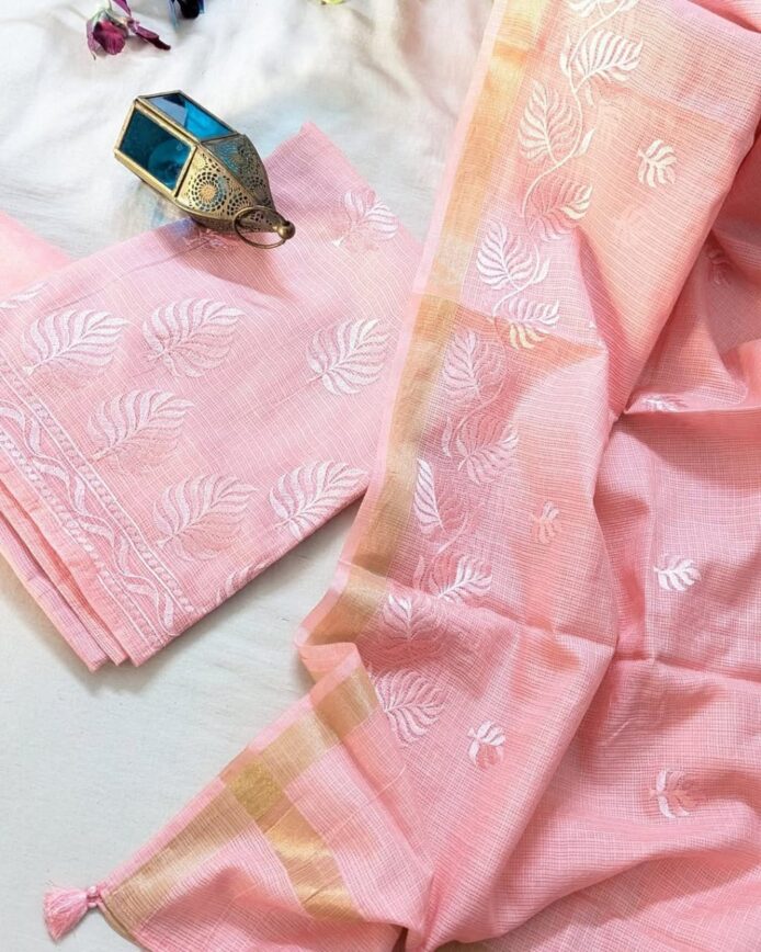 Kota Doria Embroidery Suits – Elegant & Lightweight