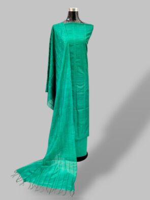 Semi Silk Suit with Bhagalpuri Handloom Design