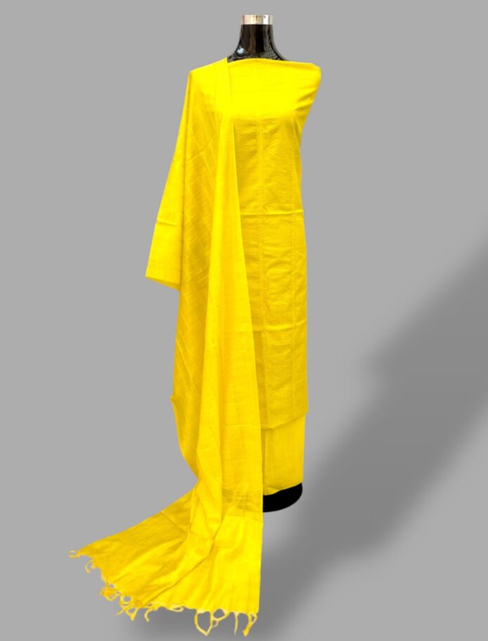 Bhagalpuri Semi Silk Dress Material