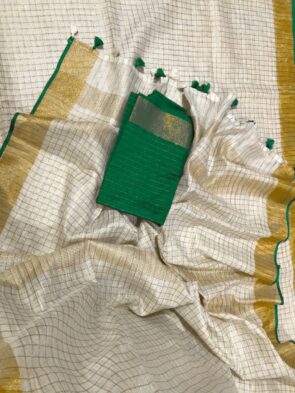Kerala Traditional Saree – Elegant Linen Saree