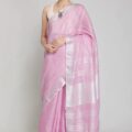Pure Linen Sarees Online | Handloom Woven Linen Sari for All Occasions