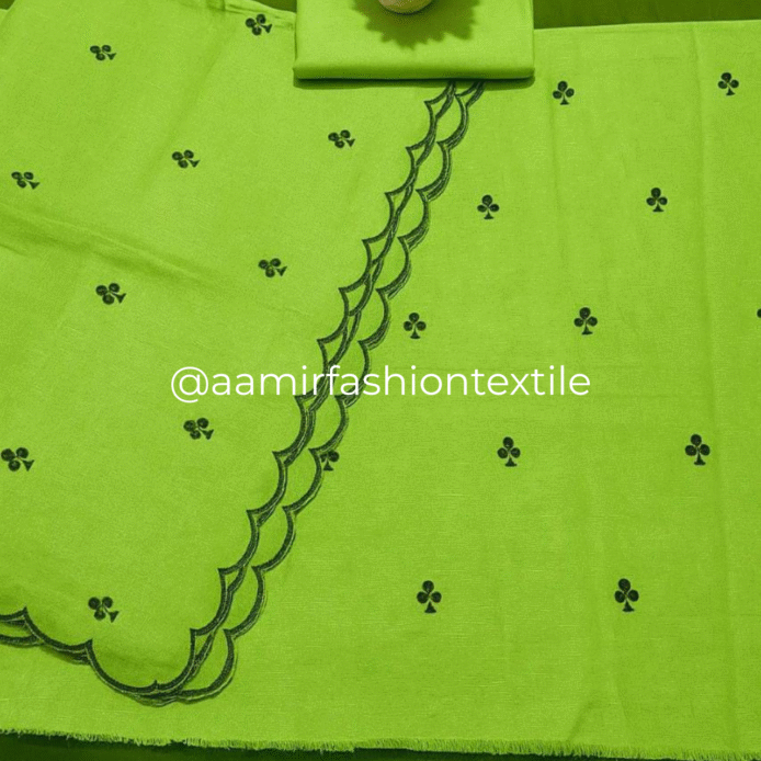 Bhagalpuri Linen Salwar Suit with Dupatta Online – Pure Linen Embroidery Set