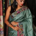 Pure Handloom Saree in Pure Tussar Silk – Parsi Hand Embroidery Work
