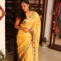 Tussar Silk Saree with Embroidery – Pure Tussar Silk Saree for Festive & Wedding Wear