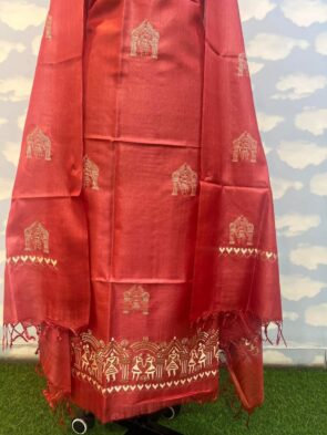 Tussar Silk Suits with Dupatta – Handloom Silk Suits