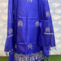 Tussar Silk Churidar Set with Dupatta – Pure Silk Embroidered Festive Wear