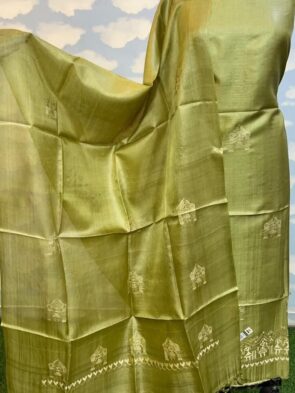 Tussar Silk Churidar Set – Pure Tussar Silk