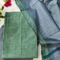 Khadi Cotton Unstitched Suit – Temple Border Dupatta