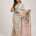 Heavy Embroidery Sarees for Wedding | Silk Linen Banarasi Saree