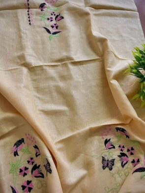 Linen Salwar Kameez with Dupatta | Embroidery Work | Party & Wedding Wear