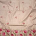 Linen Cotton Dress Material for Women | Floral Embroidery Suit
