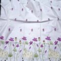 Cotton Linen Dress Material with Nandi Embroidery
